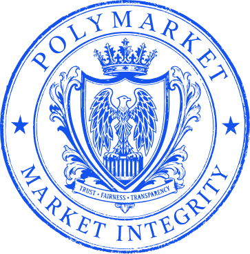 Polymarket Market Integrity seal — Trust, Fairness, Transparency